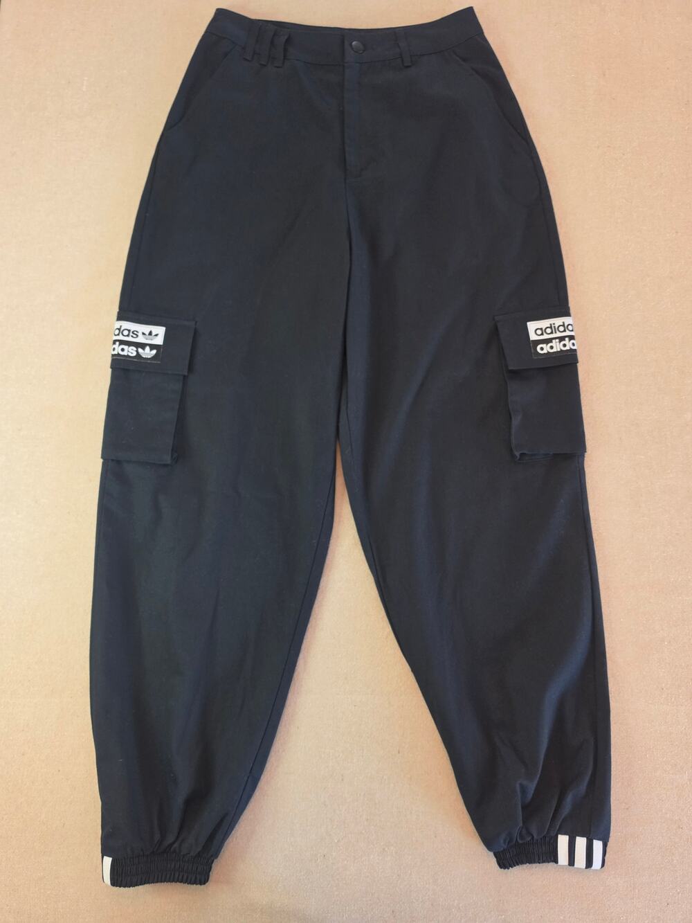 Adidas Originals Black Balloon Jogger Cargo Track Pant Sz Small NWT